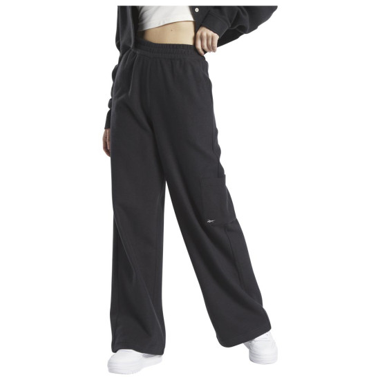 Reebok Γυναικείο παντελόνι φόρμας Fleece Wide-Leg Pants